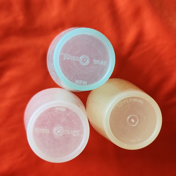 1946-1947 Tupperware midgets early vintage set of 3 Pastels miniatures - Picture 7 of 8